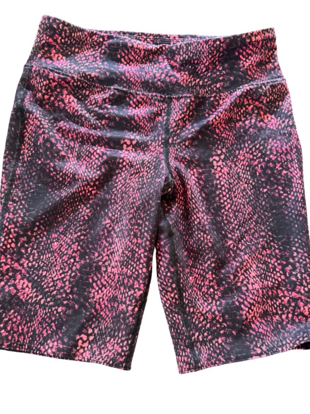 bcg Black & Pink Speckle High-Rise Bike Shorts - Picture 2 of 6